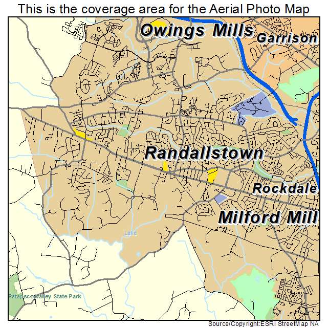 Randallstown, MD location map 