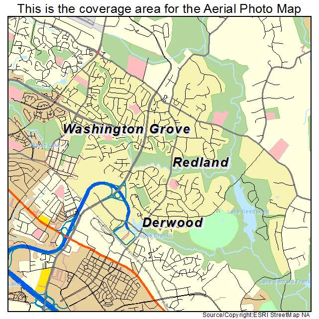 Redland, MD location map 