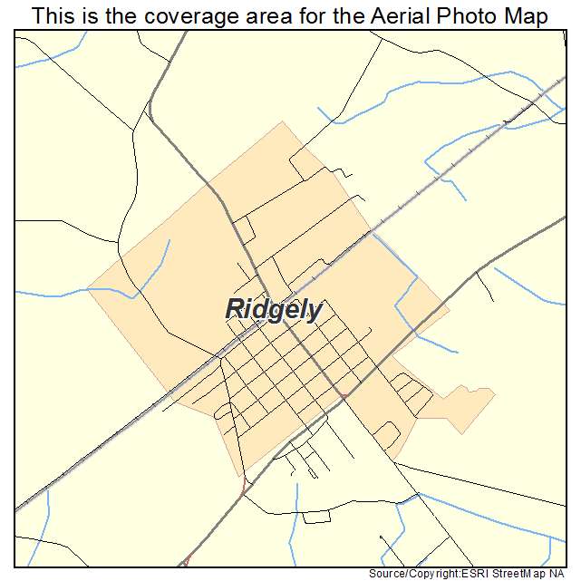 Ridgely, MD location map 