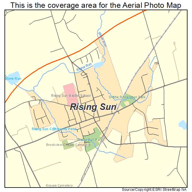 Rising Sun, MD location map 