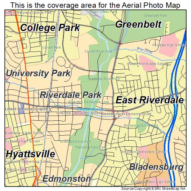 Riverdale Park, MD location map 