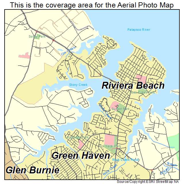 Riviera Beach, MD location map 