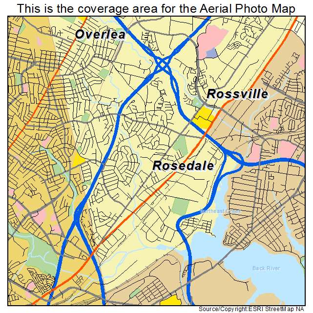 Rosedale, MD location map 