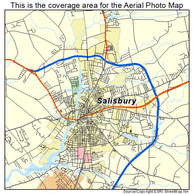 Salisbury, MD location map 