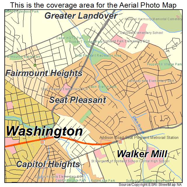 Seat Pleasant, MD location map 