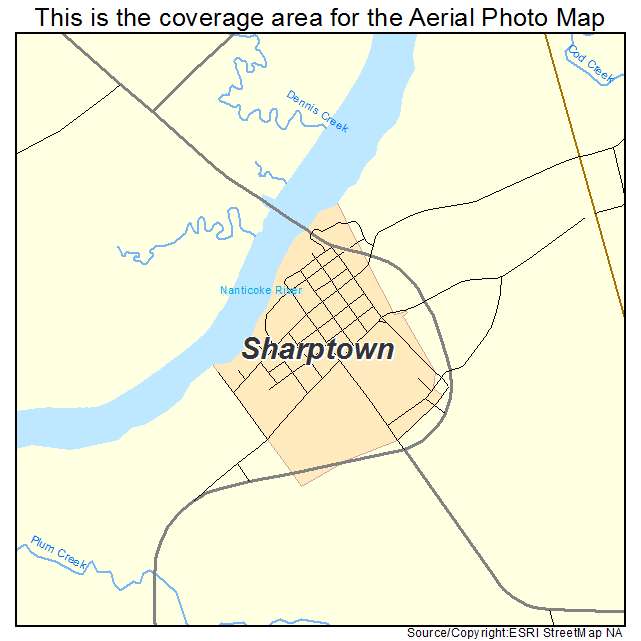 Sharptown, MD location map 