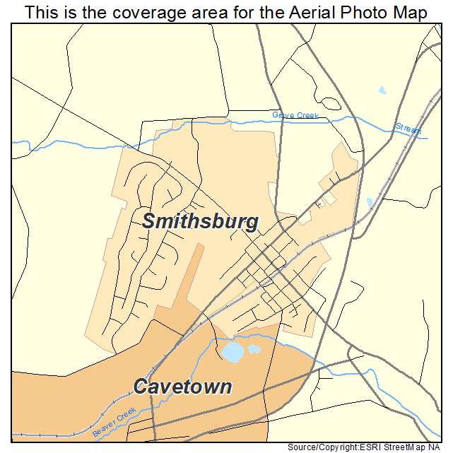 Smithsburg, MD location map 