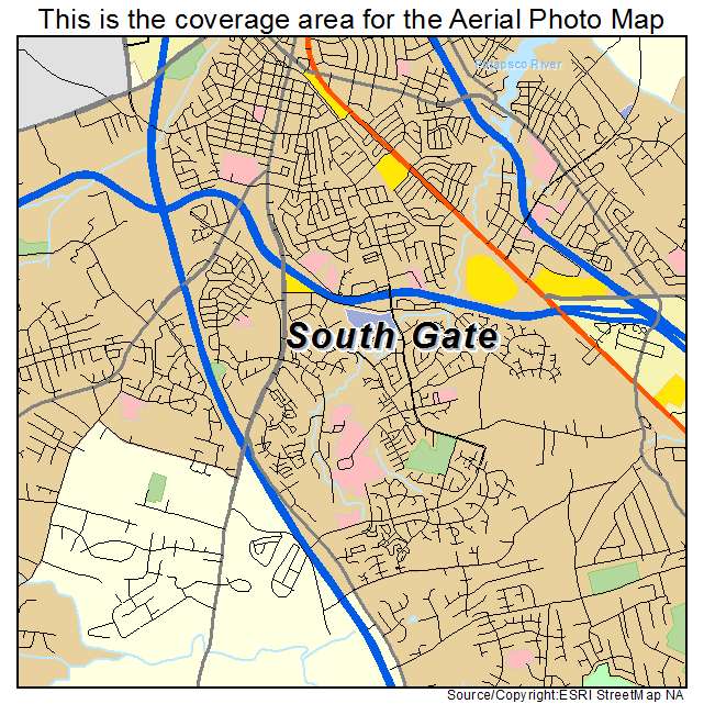 South Gate, MD location map 