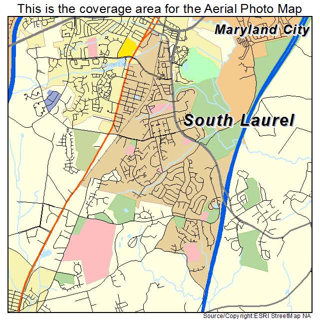 South Laurel, MD location map 