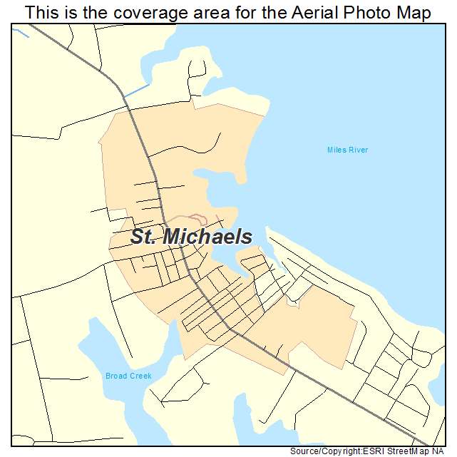 St Michaels, MD location map 