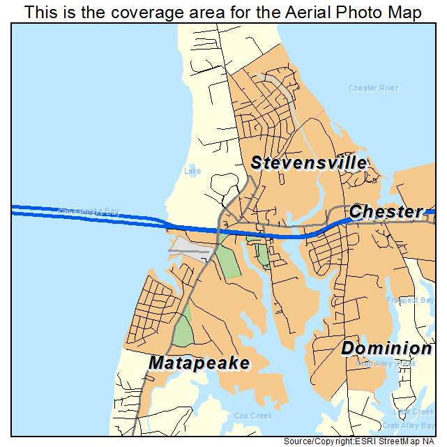 Stevensville, MD location map 