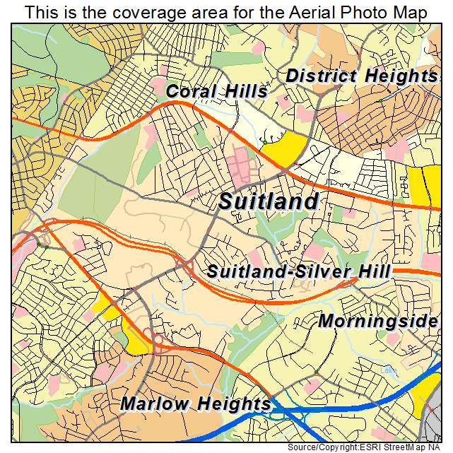 Suitland Silver Hill, MD location map 