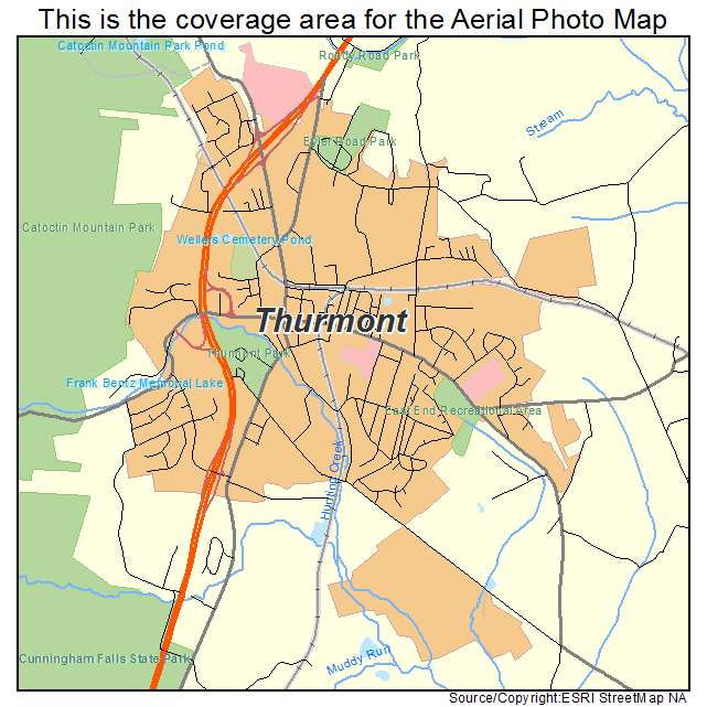 Thurmont, MD location map 