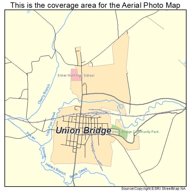 Union Bridge, MD location map 