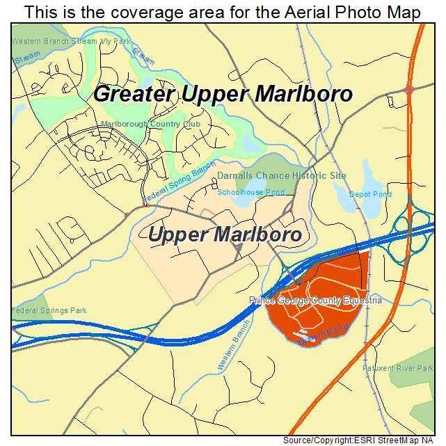 Upper Marlboro, MD location map 