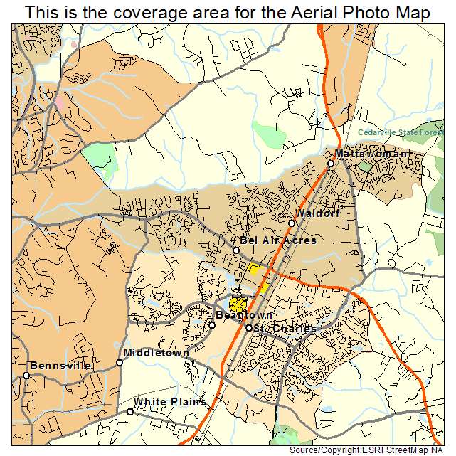 Waldorf, MD location map 