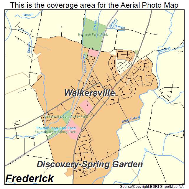 Walkersville, MD location map 