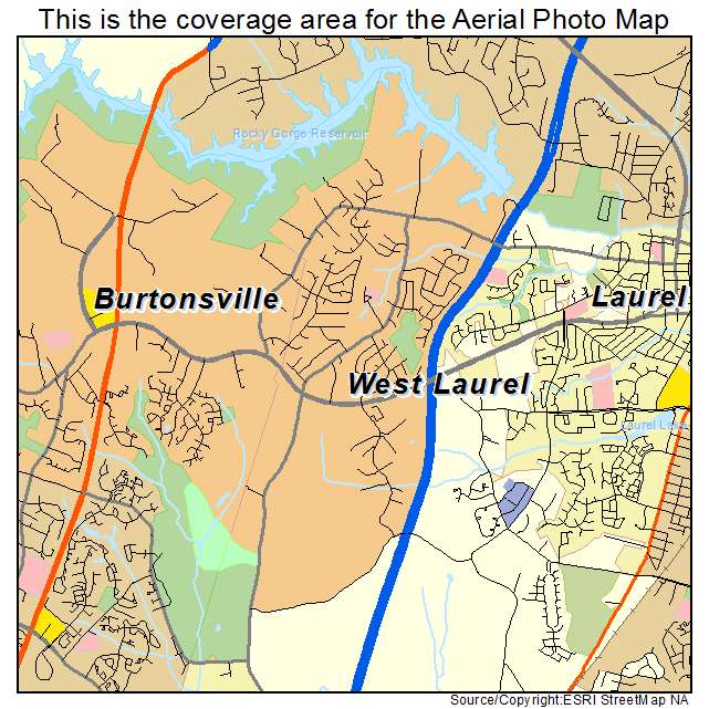 West Laurel, MD location map 