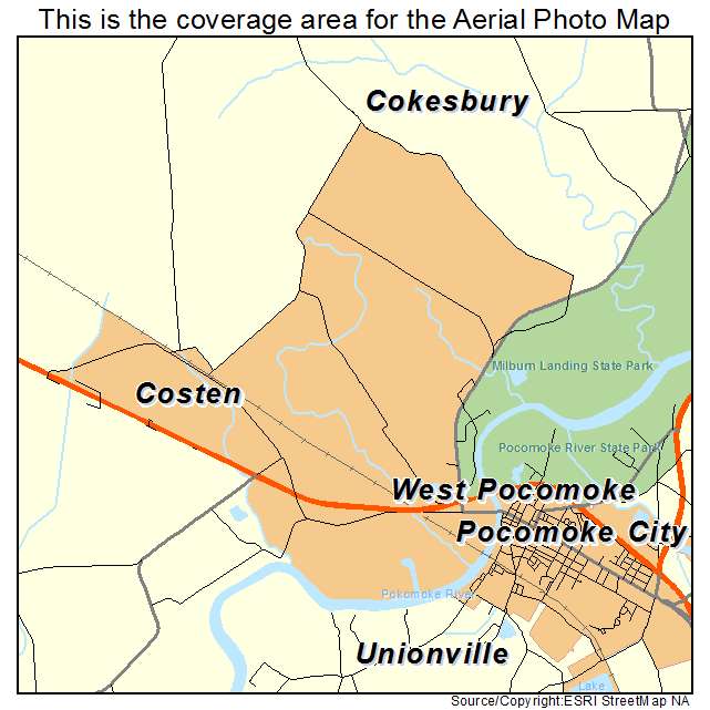 West Pocomoke, MD location map 