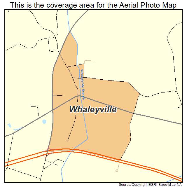 Whaleyville, MD location map 