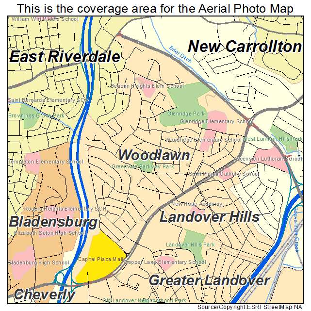 Woodlawn, MD location map 