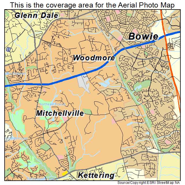 Woodmore, MD location map 