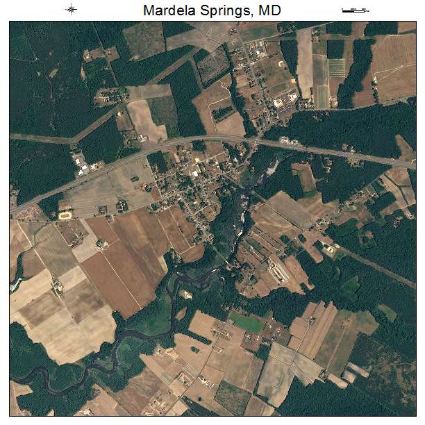 Mardela Springs, MD air photo map