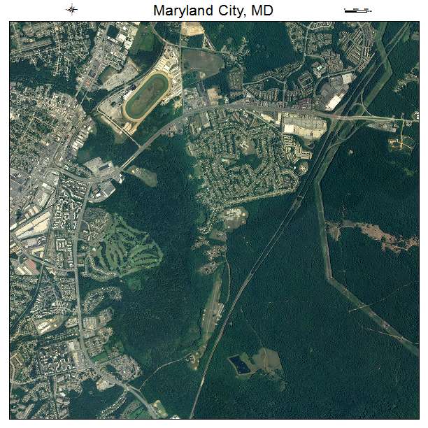 Maryland City, MD air photo map