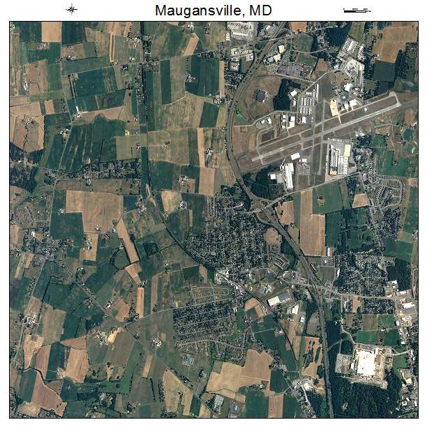 Maugansville, MD air photo map