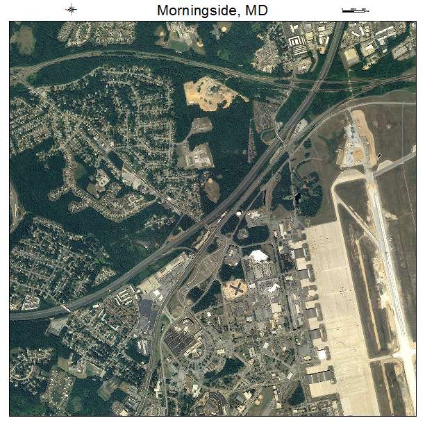 Morningside, MD air photo map