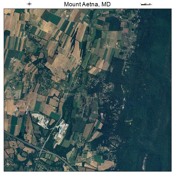 Mount Aetna, MD air photo map
