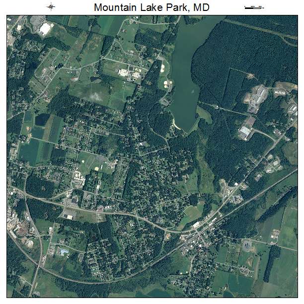 Mountain Lake Park, MD air photo map