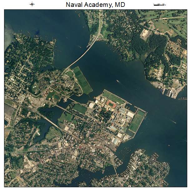 Naval Academy, MD air photo map