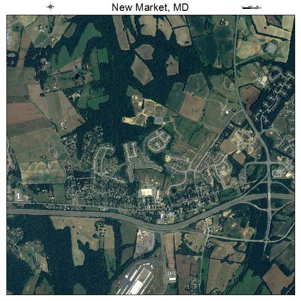 New Market, MD air photo map