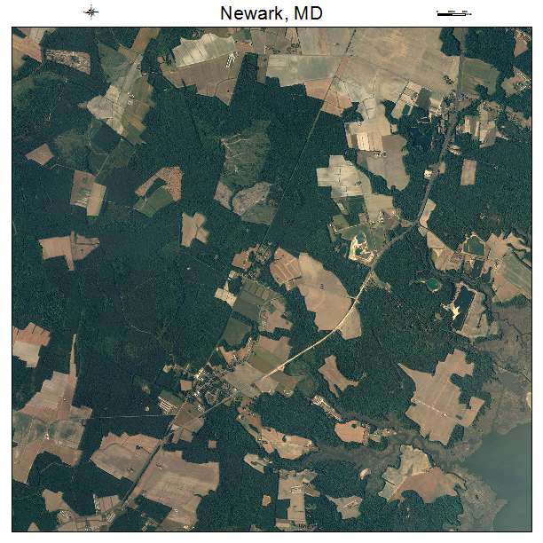 Newark, MD air photo map