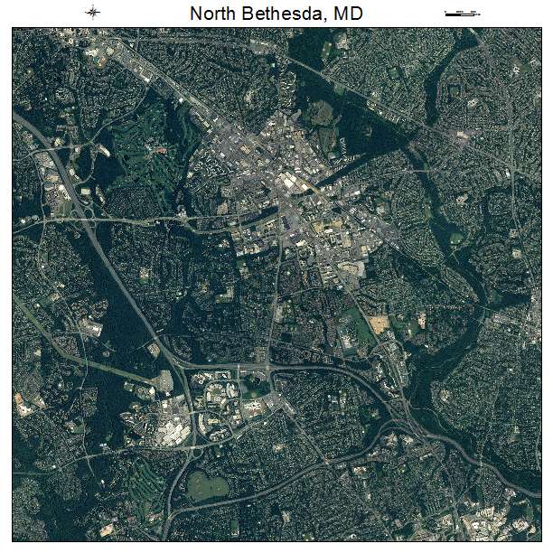 North Bethesda, MD air photo map