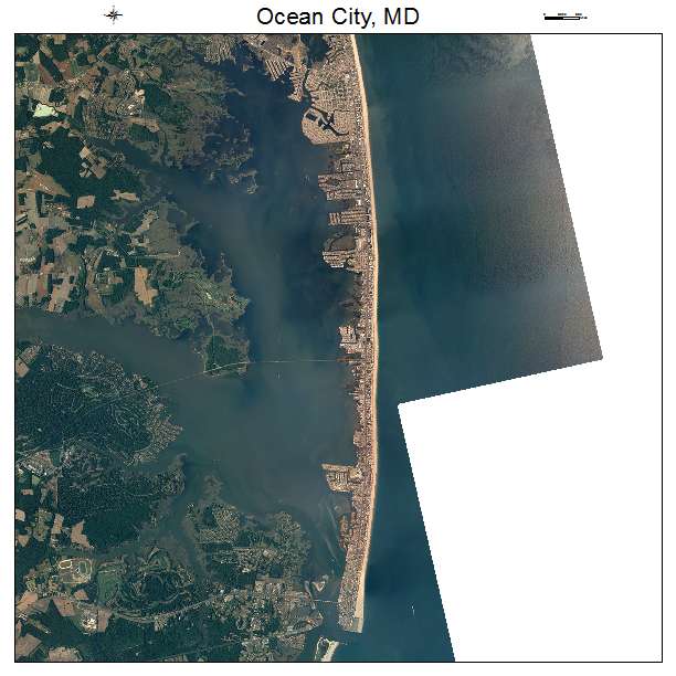 Ocean City, MD air photo map