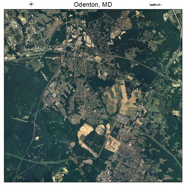 Odenton, MD air photo map