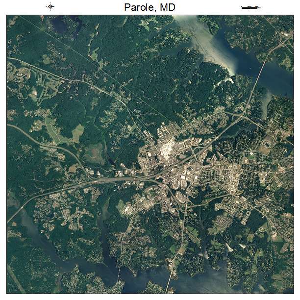 Parole, MD air photo map