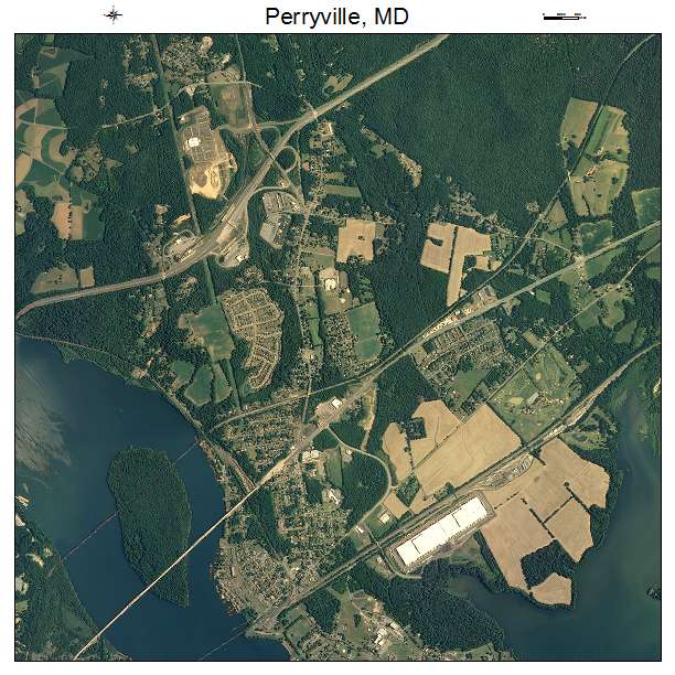 Perryville, MD air photo map