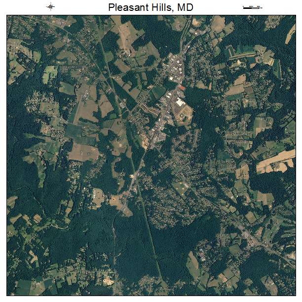 Pleasant Hills, MD air photo map