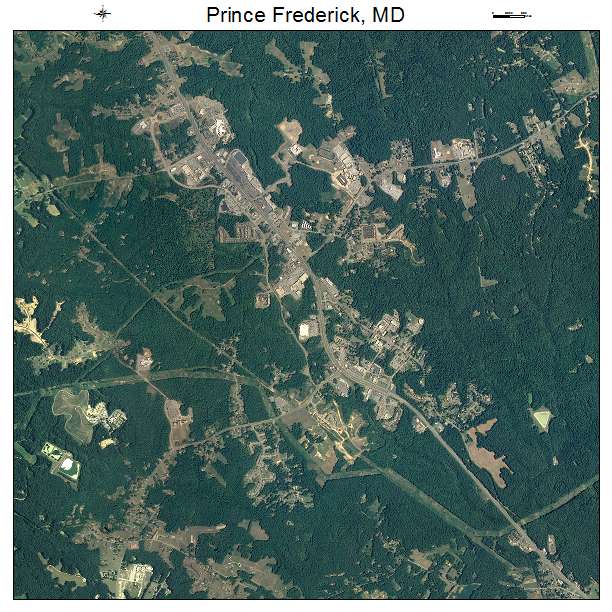 Prince Frederick, MD air photo map