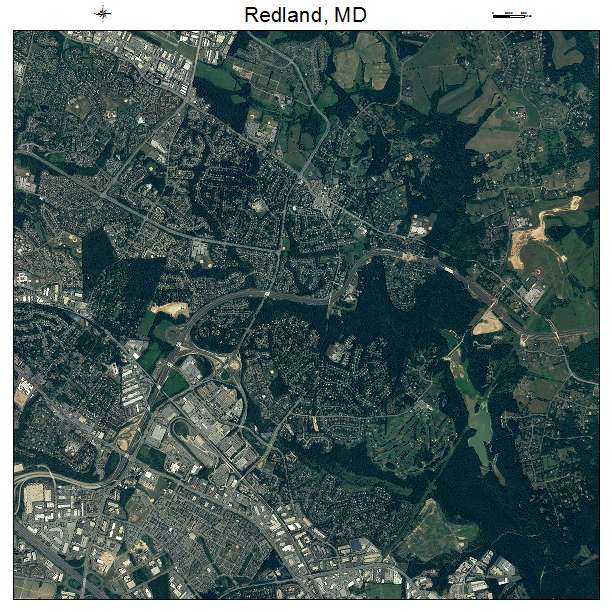 Redland, MD air photo map