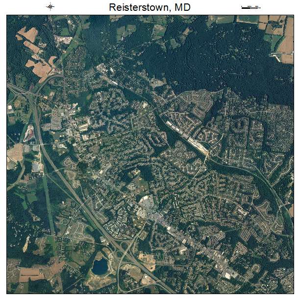 Reisterstown, MD air photo map