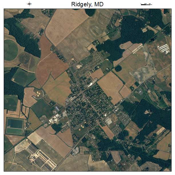 Ridgely, MD air photo map
