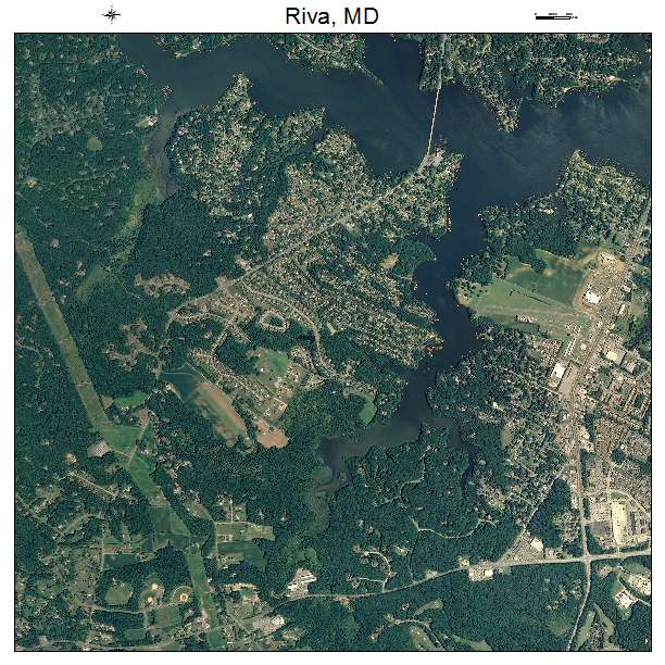 Riva, MD air photo map
