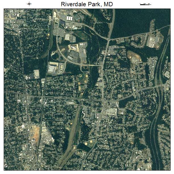 Riverdale Park, MD air photo map