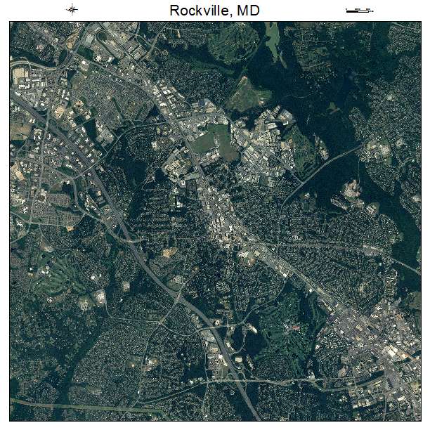 Rockville, MD air photo map