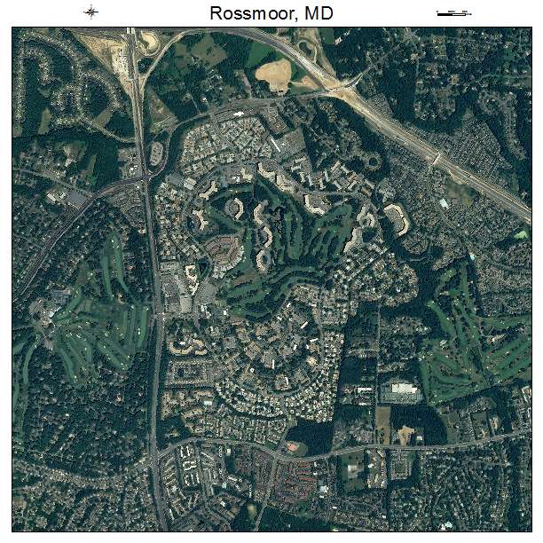 Rossmoor, MD air photo map