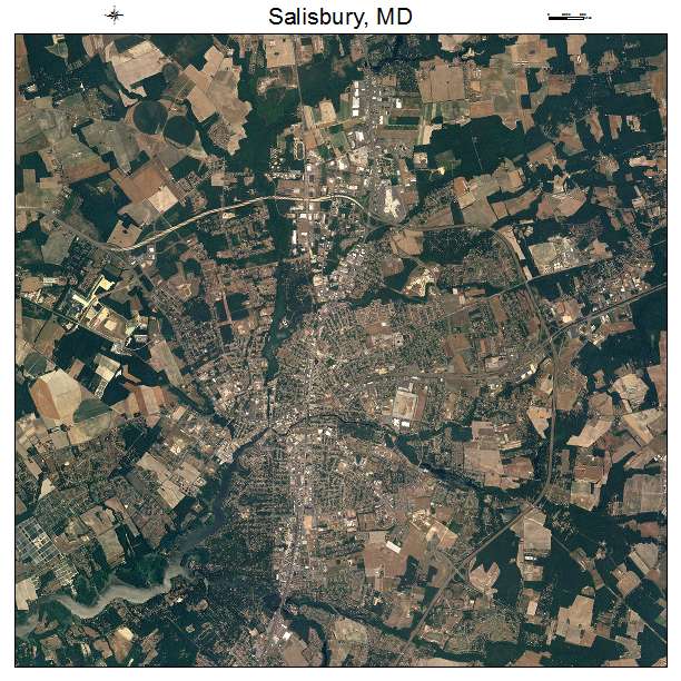 Salisbury, MD air photo map
